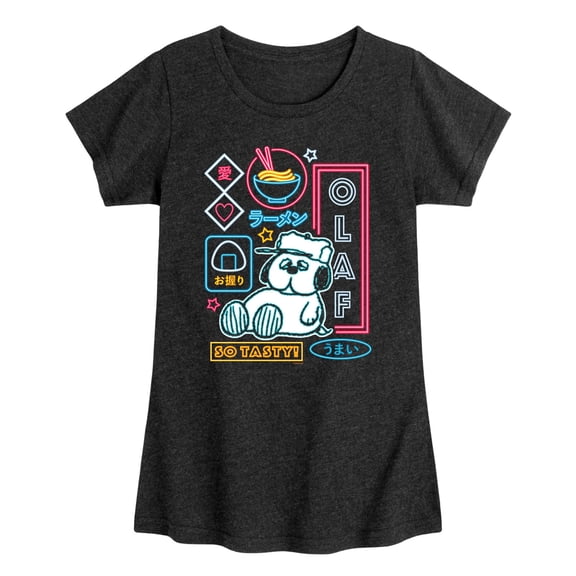 Peanuts - Neon Olaf - Youth Girls Short Sleeve T-Shirt