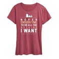 thumbnail image 1 of Peanuts - Never Enough Time - Women's Short Sleeve Graphic T-Shirt, 1 of 5