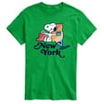 thumbnail image 1 of Peanuts - New York Snoopy - Men's Short Sleeve Graphic T-Shirt, 1 of 6