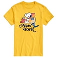 thumbnail image 1 of Peanuts - New York Snoopy - Men's Short Sleeve Graphic T-Shirt, 1 of 6