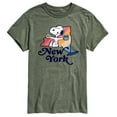 thumbnail image 1 of Peanuts - New York Snoopy - Men's Short Sleeve Graphic T-Shirt, 1 of 6