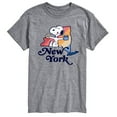 thumbnail image 1 of Peanuts - New York Snoopy - Men's Short Sleeve Graphic T-Shirt, 1 of 6