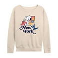thumbnail image 1 of Peanuts - New York Snoopy - Women's French Terry Pullover Sweatshirt, 1 of 6