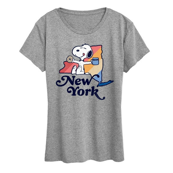 Peanuts - New York Snoopy - Women's Short Sleeve Graphic T-Shirt