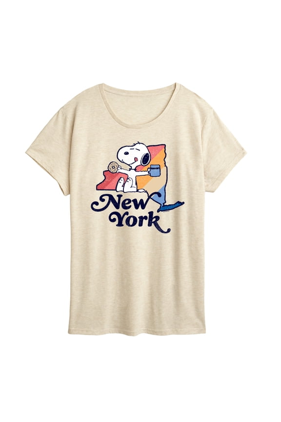 - New York Snoopy - Women's Short Sleeve Graphic T-Shirt