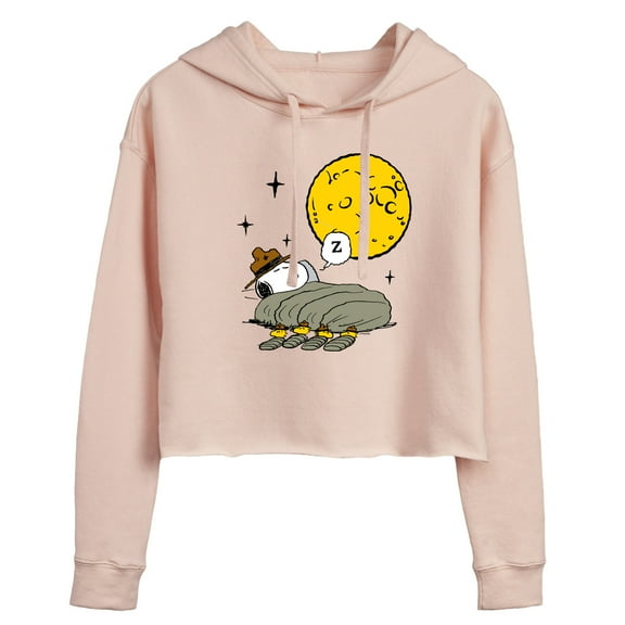 Peanuts - Nightfall - Juniors Cropped Pullover Hoodie