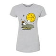 thumbnail image 1 of Peanuts - Nightfall - Juniors Fitted Graphic T-Shirt, 1 of 5