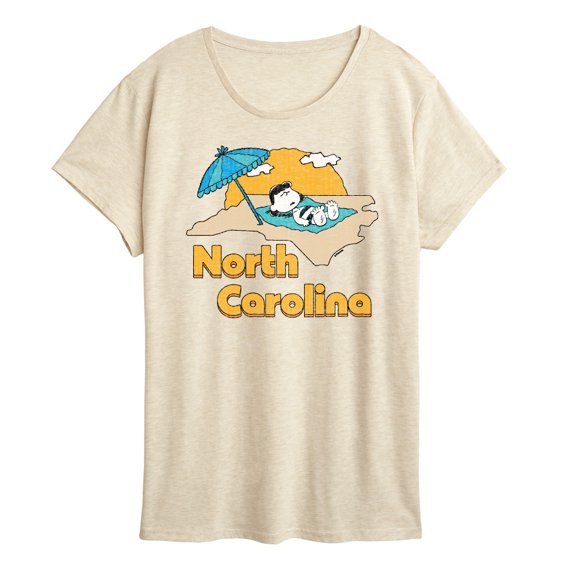 Peanuts - North Carolina Lucy - Women's Short Sleeve Graphic T-Shirt