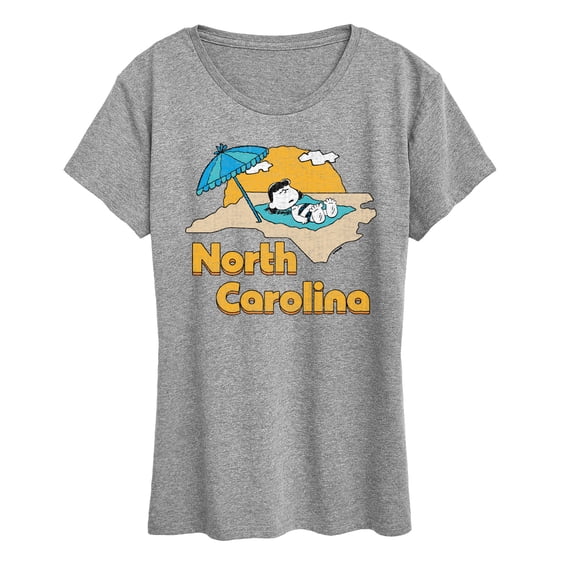 Peanuts - North Carolina Lucy - Women's Short Sleeve Graphic T-Shirt
