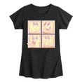 thumbnail image 1 of Spongebob Squarepants - Cute Face Grid - Girls Fitted Short Sleeve Graphic T-Shirt, 1 of 6
