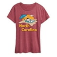 thumbnail image 1 of Peanuts - North Carolina Lucy - Women's Short Sleeve Graphic T-Shirt, 1 of 6