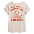 thumbnail image 1 of Peanuts - Not All Sunshine - Juniors Oversized Graphic T-Shirt, 1 of 5