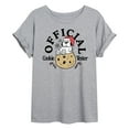 thumbnail image 1 of Peanuts - Official Cookie Tester Olaf - Womens Oversized Graphic T-Shirt, 1 of 5