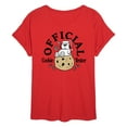 thumbnail image 1 of Peanuts - Official Cookie Tester Olaf - Womens Oversized Graphic T-Shirt, 1 of 5