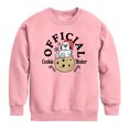 thumbnail image 1 of Peanuts - Official Cookie Tester Olaf - Youth Boys Crew Fleece Sweatshirt, 1 of 4