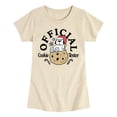 thumbnail image 1 of Peanuts - Official Cookie Tester Olaf - Youth Girls Short Sleeve T-Shirt, 1 of 5