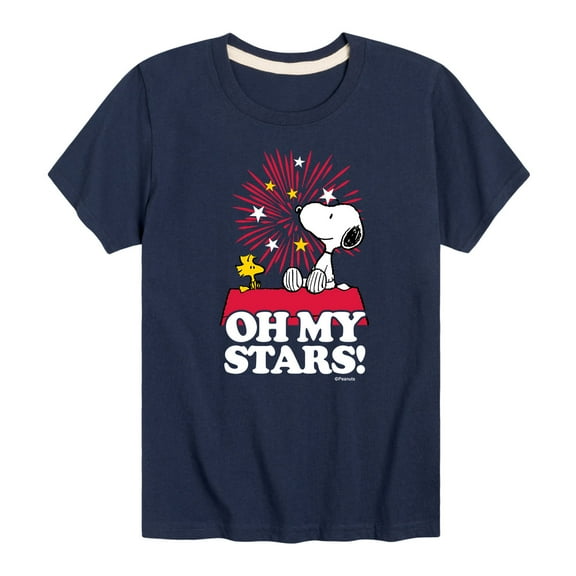 Peanuts - Oh My Stars - Toddler And Youth Short Sleeve Graphic T-Shirt