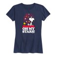 thumbnail image 1 of Peanuts - Oh My Stars - Women's Short Sleeve Graphic T-Shirt, 1 of 6