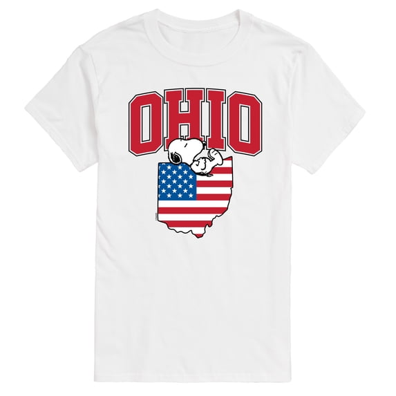 Peanuts - Ohio Snoopy - Men's Short Sleeve Graphic T-Shirt
