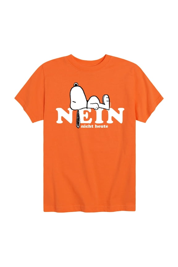 - Fall Festival Season - Nein Nicht Heute Snoopy - Boys Toddler And Youth Short Sleeve Graphic T-Shirt