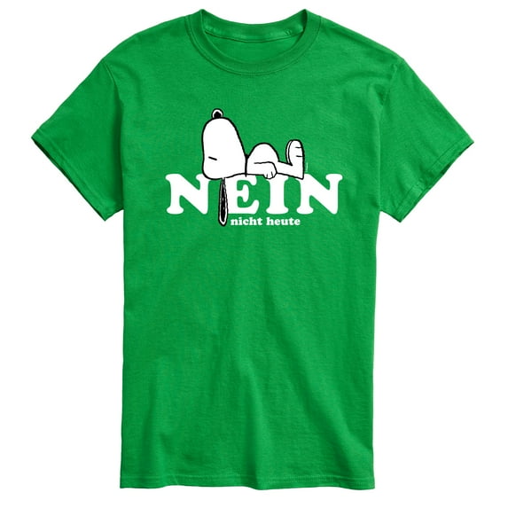 Peanuts - Fall Festival Season - Nein Nicht Heute Snoopy - Men's Short Sleeve Graphic T-Shirt
