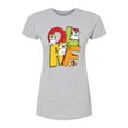 thumbnail image 1 of Peanuts - Olaf Editorial - Juniors Fitted Graphic T-Shirt, 1 of 5