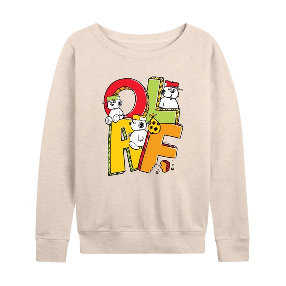 Peanuts - Olaf Editorial - Women's French Terry Long Sleeve T-Shirt