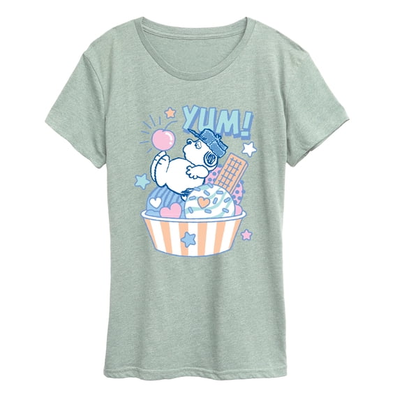 Peanuts - Olaf Ice Cream - Women's Short Sleeve Graphic T-Shirt