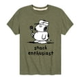 thumbnail image 1 of Peanuts - Olaf Snack Enthusiast - Toddler And Youth Short Sleeve Tee, 1 of 5
