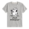 thumbnail image 1 of Peanuts - Olaf Snack Enthusiast - Toddler And Youth Short Sleeve Tee, 1 of 5