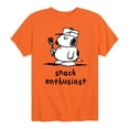 thumbnail image 1 of Peanuts - Olaf Snack Enthusiast - Toddler And Youth Short Sleeve Tee, 1 of 5