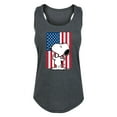 thumbnail image 1 of Peanuts - Olympic Snoopy USA Flag - Women's Racerback Tank Top, 1 of 6