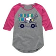 thumbnail image 1 of Peanuts - On Island Time - Toddler And Youth Girls Raglan Graphic T-Shirt, 1 of 5