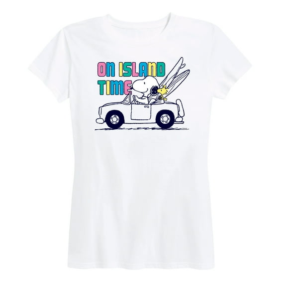 Peanuts - On Island Time - Women's Short Sleeve Graphic T-Shirt