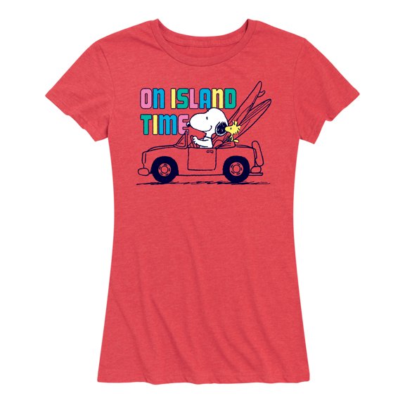 Peanuts - On Island Time - Women's Short Sleeve Graphic T-Shirt