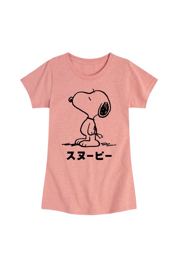 - One Color Tokyo Snoopy - Toddler & Youth Girls Short Sleeve Graphic T-Shirt