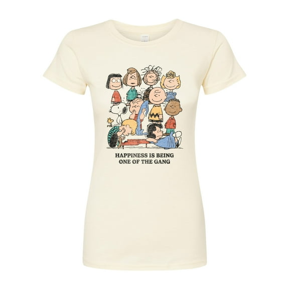 Peanuts - One Of The Gang - Juniors Fitted Graphic T-Shirt