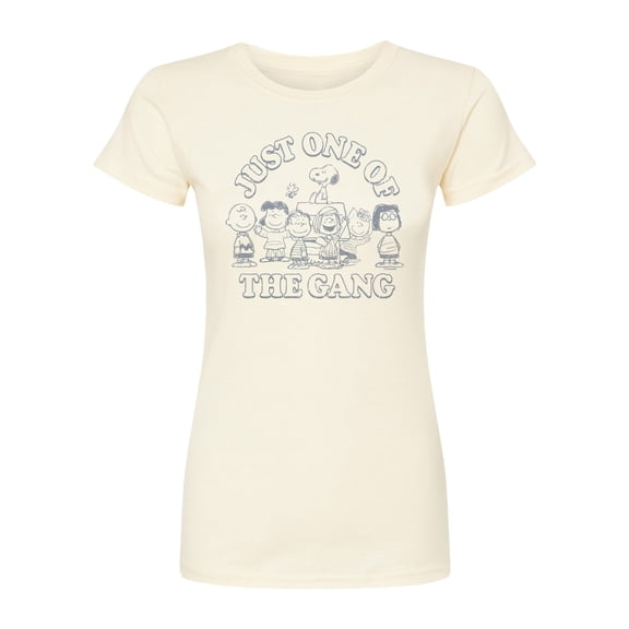 Peanuts - One Of The Gang - Juniors Fitted Graphic T-Shirt