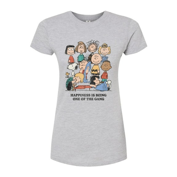 Peanuts - One Of The Gang - Juniors Fitted Graphic T-Shirt