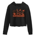 thumbnail image 1 of Peanuts - Orange Happy Halloween - Juniors Cropped Pullover Hoodie, 1 of 6