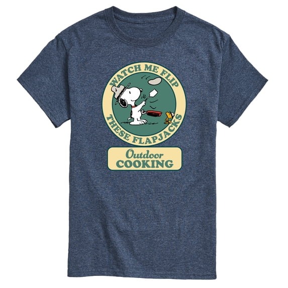 Peanuts - Outdoor Cooking Badge - Men's Short Sleeve Graphic T-Shirt