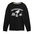 thumbnail image 1 of Peanuts - Outdoorsy Snoopy - Toddler & Youth Long Sleeve Graphic T-Shirt, 1 of 6