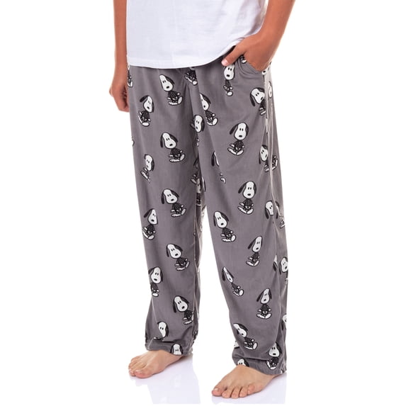 Peanuts Pajamas Men's Halloween Snoopy Skeleton Lounge Pajama Pants