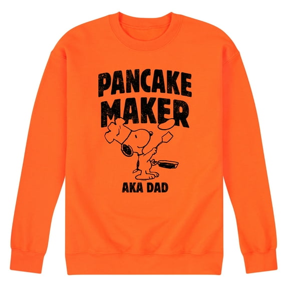 Peanuts - Pancake Maker - Men's Crew Neck Fleece Pullover