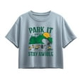 thumbnail image 1 of Peanuts - Park It And Stay Awhile - Youth Girl Short Sleeve Boxy Tee, 1 of 5