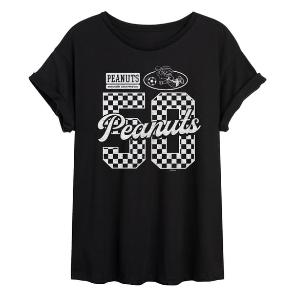 Peanuts - Patty Jersey Soccer - Juniors Oversized Graphic T-Shirt