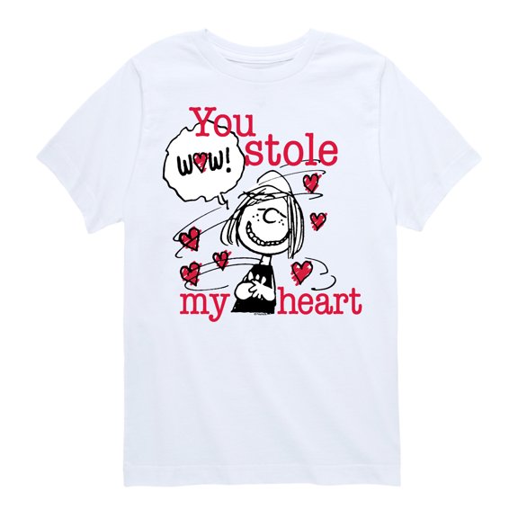 Peanuts - Patty Stole My Heart  - Toddler And Youth Short Sleeve Graphic T-Shirt