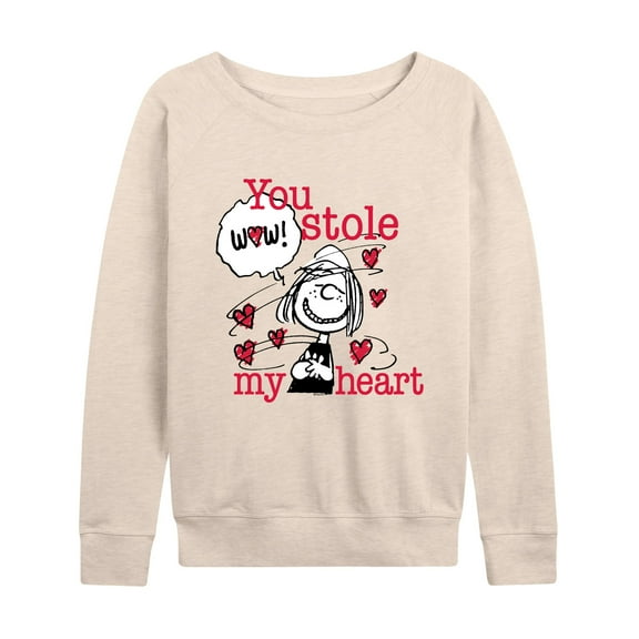 Peanuts - Patty Stole My Heart - Women's Lightweight French Terry Long Sleeve Shirt