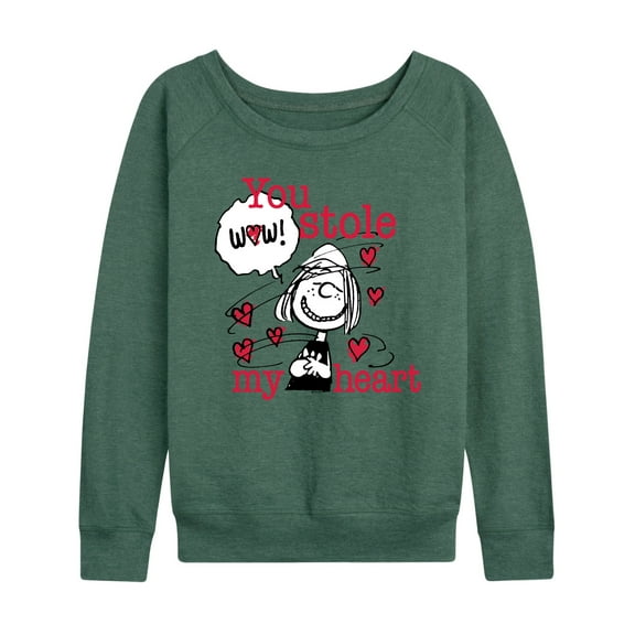 Peanuts - Patty Stole My Heart - Women's Lightweight French Terry Long Sleeve Shirt