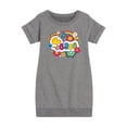 thumbnail image 1 of Peanuts - Peace Floral & Colorful Woodstock - Toddler & Youth Girls Fleece Dress, 1 of 1